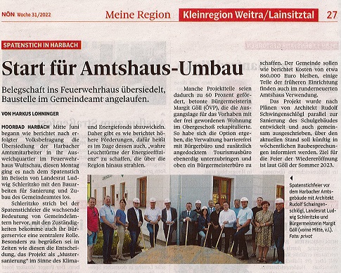 Read more about the article Start für Mustersanierung des Amtshaus Harbach