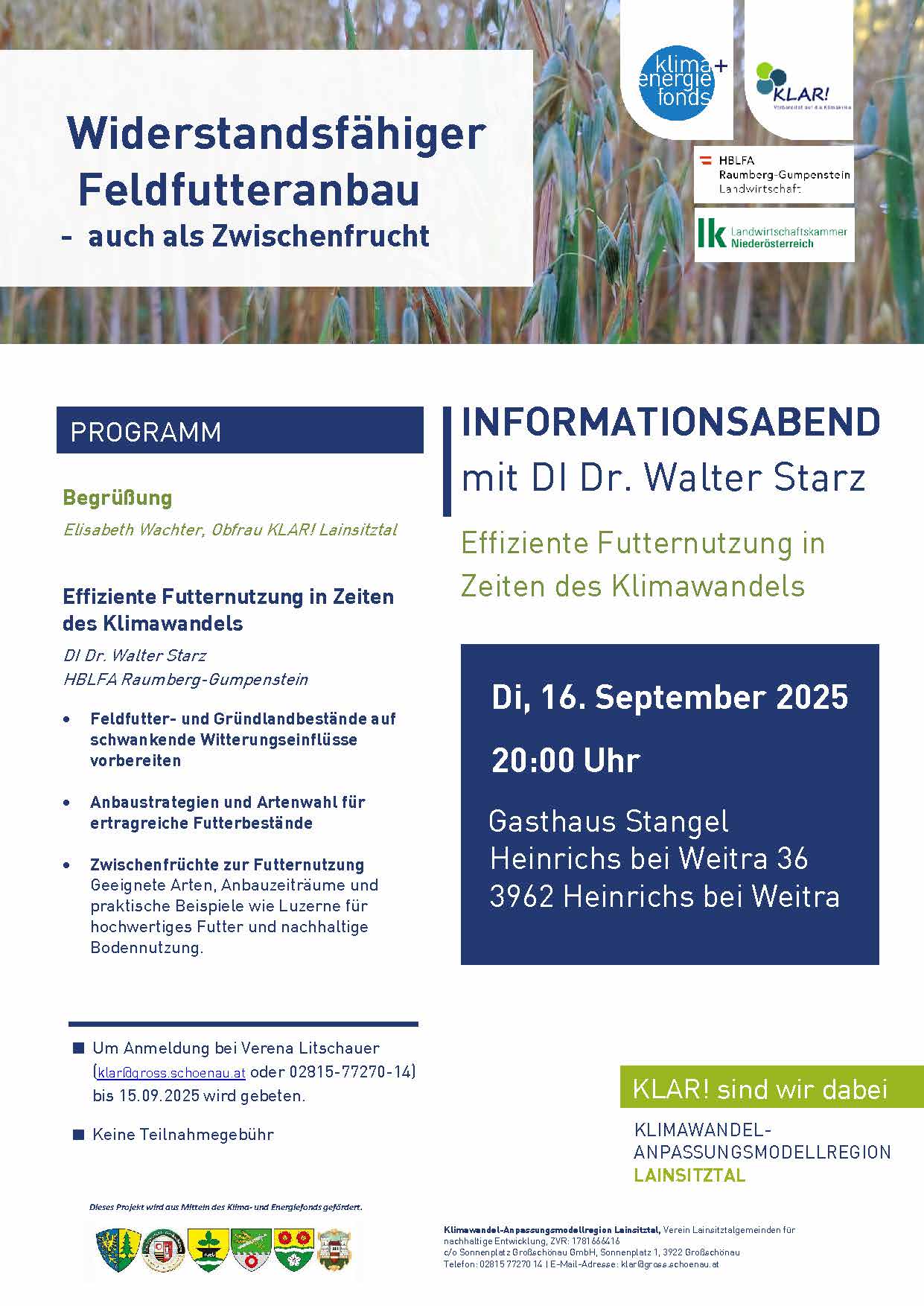 Read more about the article Einladung Vortrag „Widerstandsfähiger Feldfutteranbau“