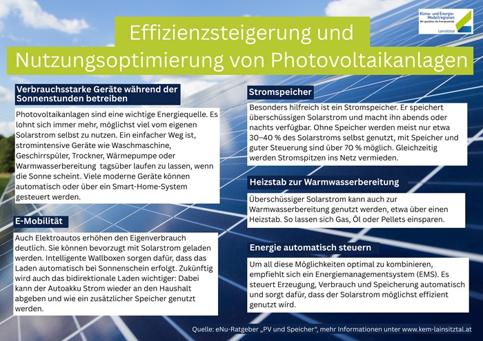 Read more about the article Effizienzsteigerung und Nutzungsoptimierung von Photovoltaikanlagen