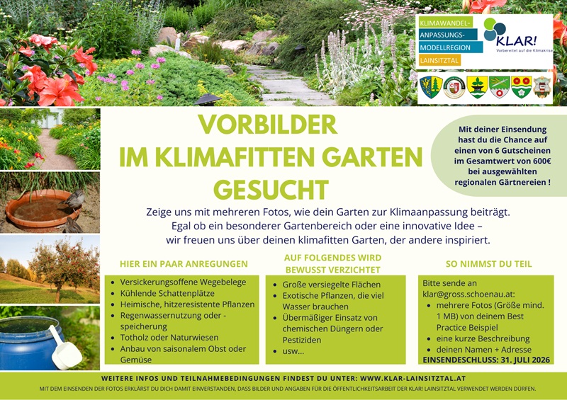 Read more about the article Vorbilder im klimafitten Garten gesucht!