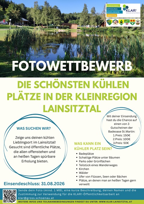 Read more about the article Fotowettbewerb „Die schönsten kühlen Plätze in der Kleinregion Lainsitztal“