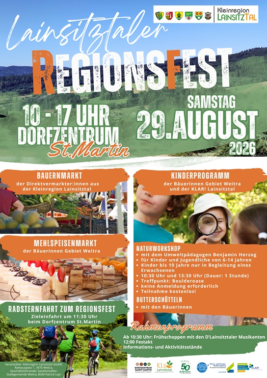 Read more about the article Einladung zum 1. Lainsitztaler Regionsfest