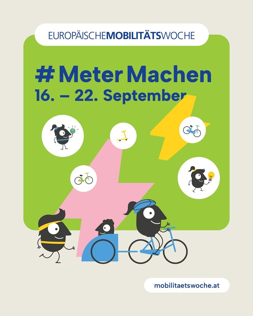 Europäische Mobilitätswoche Meter machen von 16.-22. September 2026
