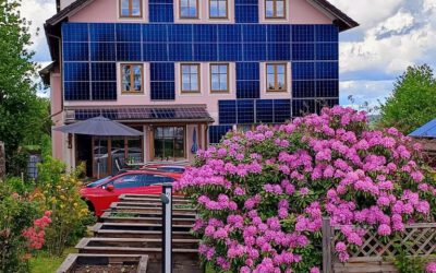 Fassaden PV Anlage Pension Bruckner
