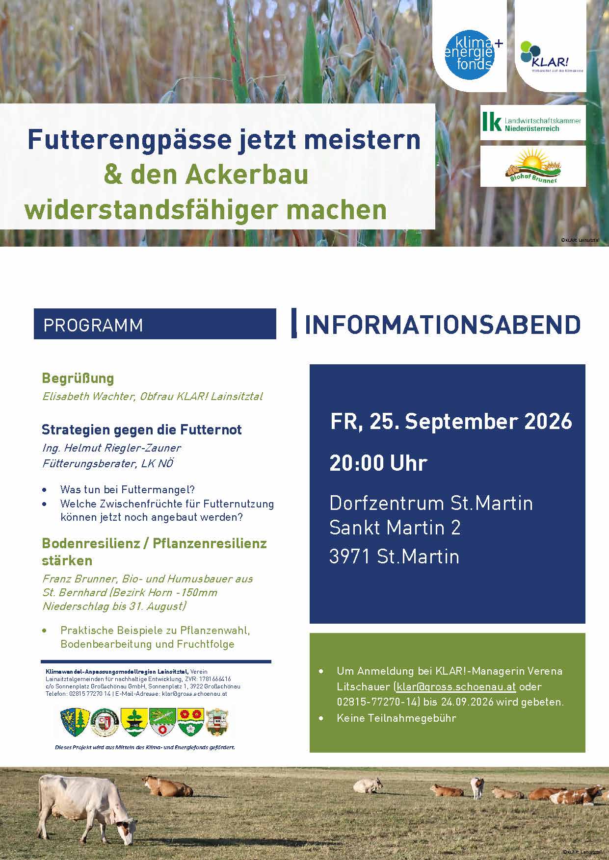Read more about the article Einladung Vortrag Futterengpässe meistern und Ackerbau wiederstandsfähiger machen