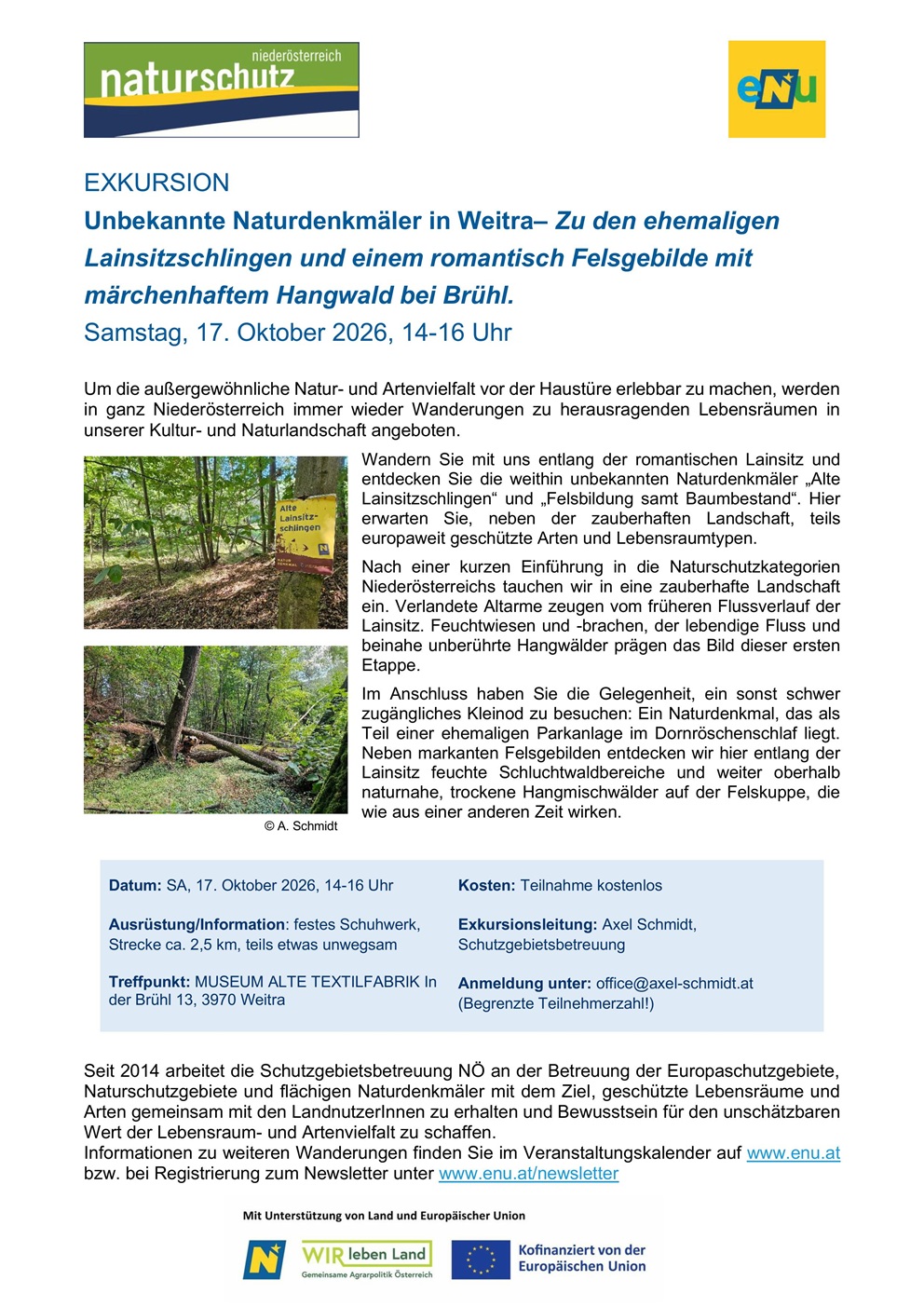 Read more about the article Herzliche Einladung zur Naturdenkmal-Exkursion in Weitra!
